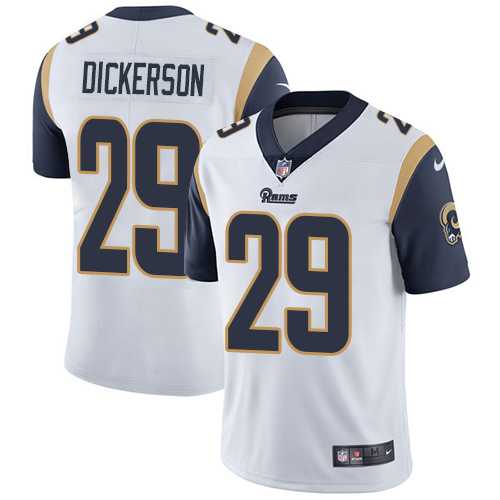 Nike Los Angeles Rams #29 Eric Dickerson White Men's Stitched NFL Vapor Untouchable Limited Jersey Nike Los Angeles Rams #29 Eric Dickerson White Men's Stitched NFL Vapor Untouchable Limited Jersey