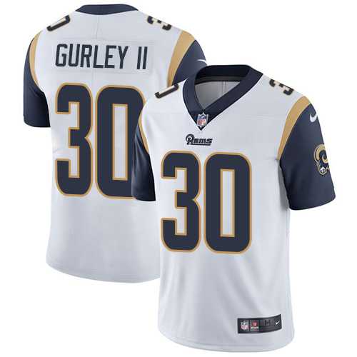 Nike Los Angeles Rams #30 Todd Gurley II White Men's Stitched NFL Vapor Untouchable Limited Jersey Nike Los Angeles Rams #30 Todd Gurley II White Men's Stitched NFL Vapor Untouchable Limited Jersey