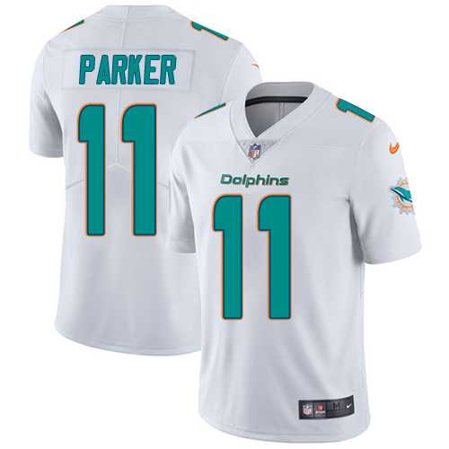 Nike Miami Dolphins #11 DeVante Parker White Men's Stitched NFL Vapor Untouchable Limited Jersey