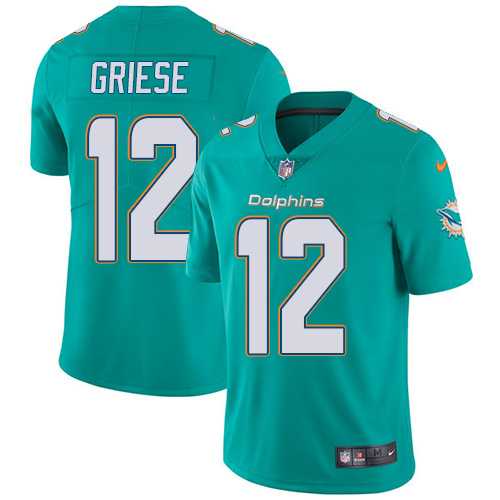Nike Miami Dolphins #12 Bob Griese Aqua Green Team Color Men's Stitched NFL Vapor Untouchable Limited Jersey