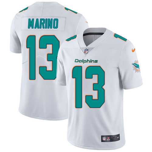Nike Miami Dolphins #13 Dan Marino White Men's Stitched NFL Vapor Untouchable Limited Jersey