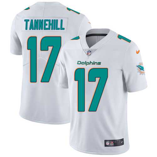 Nike Miami Dolphins #17 Ryan Tannehill White Men's Stitched NFL Vapor Untouchable Limited Jersey