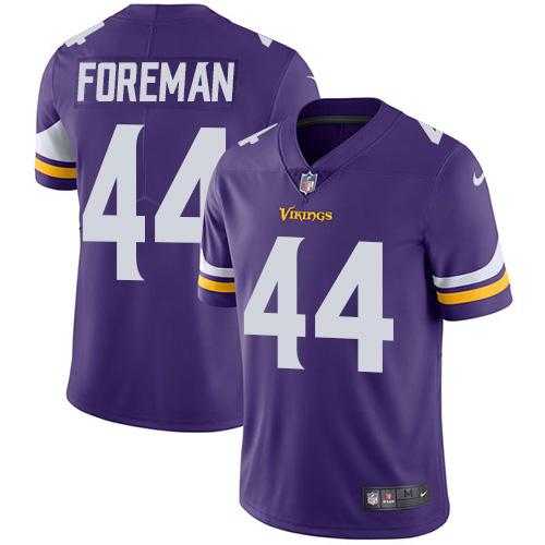 Nike Minnesota Vikings #44 Chuck Foreman Purple Team Color Men's Stitched NFL Vapor Untouchable Limited Jersey