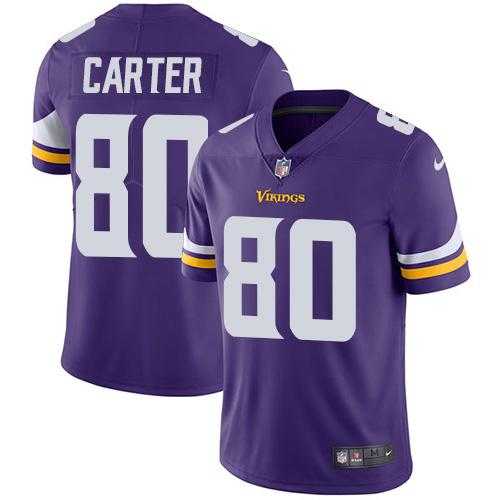 Nike Minnesota Vikings #80 Cris Carter Purple Team Color Men's Stitched NFL Vapor Untouchable Limited Jersey Nike Minnesota Vikings #80 Cris Carter Purple Team Color Men's Stitched NFL Vapor Untouchable Limited Jersey