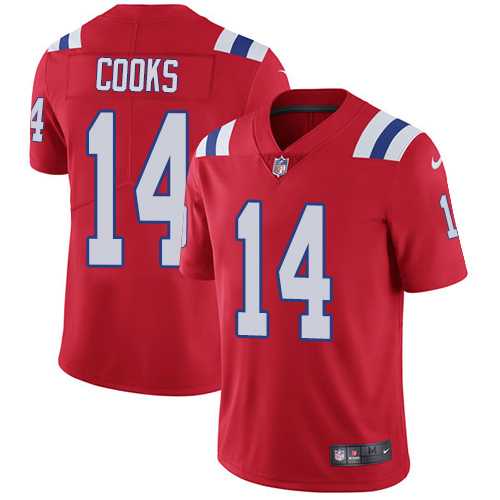 Nike New England Patriots #14 Brandin Cooks Red Alternate Men's Stitched NFL Vapor Untouchable Limited Jersey Nike New England Patriots #14 Brandin Cooks Red Alternate Men's Stitched NFL Vapor Untouchable Limited Jersey
