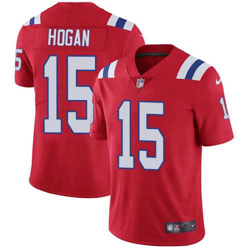 Nike New England Patriots #15 Chris Hogan Red Alternate Men's Stitched NFL Vapor Untouchable Limited Jersey