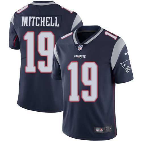 Nike New England Patriots #19 Malcolm Mitchell Navy Blue Team Color Men's Stitched NFL Vapor Untouchable Limited Jersey Nike New England Patriots #19 Malcolm Mitchell Navy Blue Team Color Men's Stitched NFL Vapor Untouchable Limited Jersey