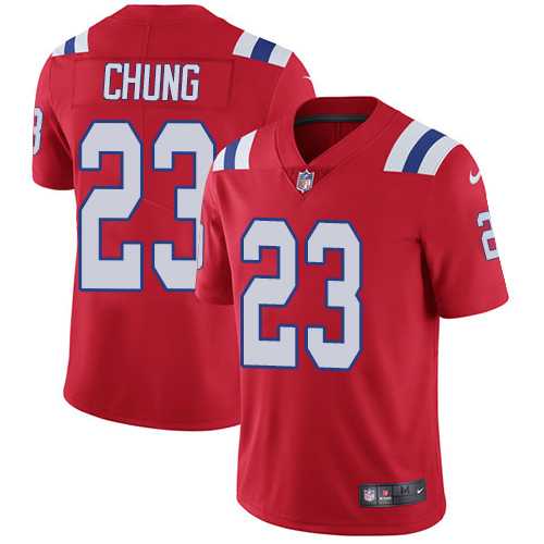 Nike New England Patriots #23 Patrick Chung Red Alternate Men's Stitched NFL Vapor Untouchable Limited Jersey