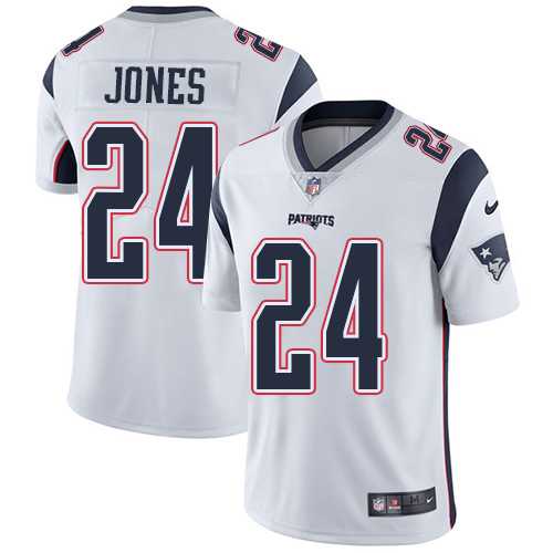 Nike New England Patriots #24 Cyrus Jones White Men's Stitched NFL Vapor Untouchable Limited Jersey Nike New England Patriots #24 Cyrus Jones White Men's Stitched NFL Vapor Untouchable Limited Jersey