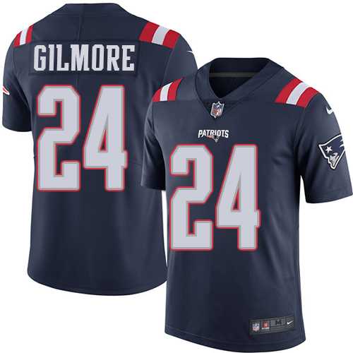 Nike New England Patriots #24 Stephon Gilmore Navy Blue Men's Stitched NFL Limited Rush Jersey Nike New England Patriots #24 Stephon Gilmore Navy Blue Men's Stitched NFL Limited Rush Jersey