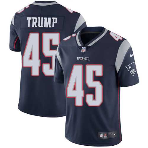 Nike New England Patriots #45 Donald Trump Navy Blue Team Color Men's Stitched NFL Vapor Untouchable Limited Jersey