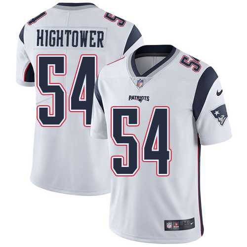 Nike New England Patriots #54 Dont'a Hightower White Men's Stitched NFL Vapor Untouchable Limited Jersey