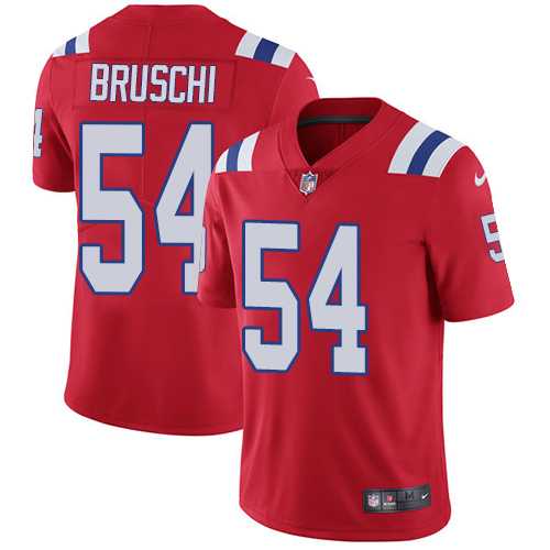 Nike New England Patriots #54 Tedy Bruschi Red Alternate Men's Stitched NFL Vapor Untouchable Limited Jersey Nike New England Patriots #54 Tedy Bruschi Red Alternate Men's Stitched NFL Vapor Untouchable Limited Jersey
