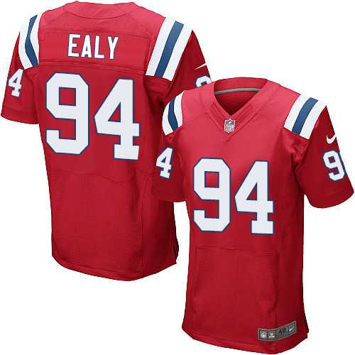 Nike New England Patriots #94 Kony Ealy Red Alternate Men's Stitched NFL Elite Jersey