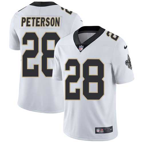 Nike New Orleans Saints #28 Adrian Peterson White Men's Stitched NFL Vapor Untouchable Limited Jersey