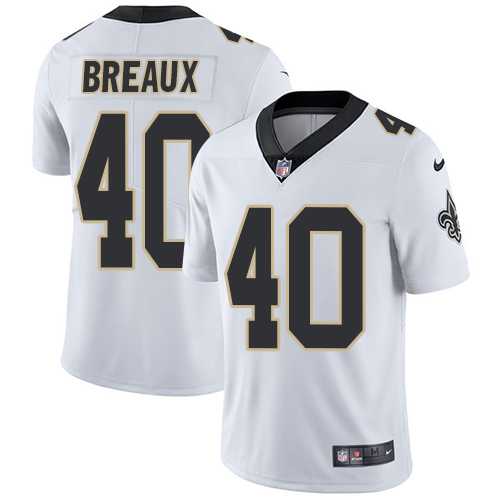 Nike New Orleans Saints #40 Delvin Breaux White Men's Stitched NFL Vapor Untouchable Limited Jersey Nike New Orleans Saints #40 Delvin Breaux White Men's Stitched NFL Vapor Untouchable Limited Jersey