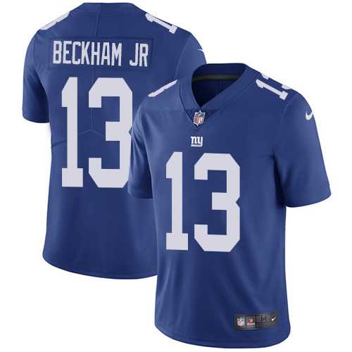 Nike New York Giants #13 Odell Beckham Jr Royal Blue Team Color Men's Stitched NFL Vapor Untouchable Limited Jersey