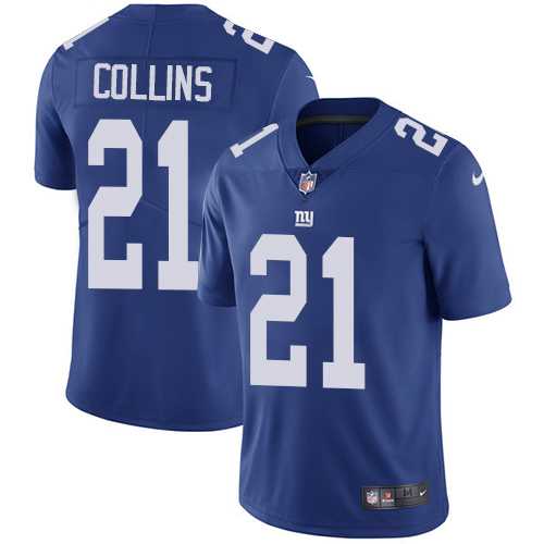 Nike New York Giants #21 Landon Collins Royal Blue Team Color Men's Stitched NFL Vapor Untouchable Limited Jersey