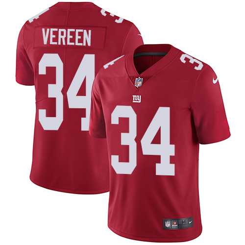 Nike New York Giants #34 Shane Vereen Red Alternate Men's Stitched NFL Vapor Untouchable Limited Jersey
