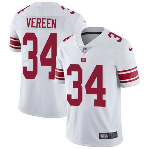 Nike New York Giants #34 Shane Vereen White Men's Stitched NFL Vapor Untouchable Limited Jersey