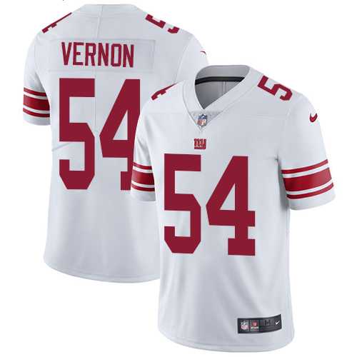 Nike New York Giants #54 Olivier Vernon White Men's Stitched NFL Vapor Untouchable Limited Jersey