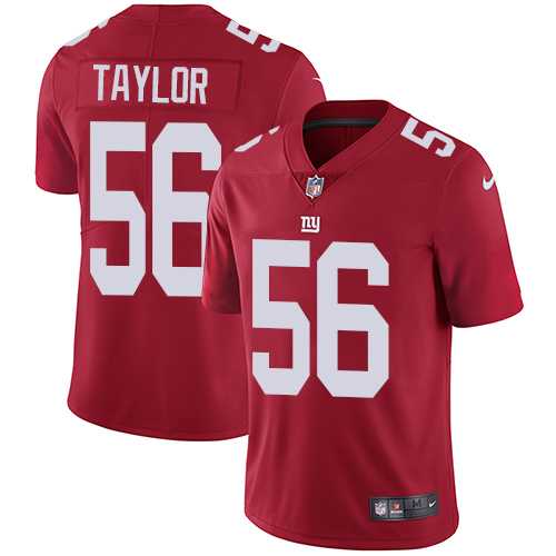 Nike New York Giants #56 Lawrence Taylor Red Alternate Men's Stitched NFL Vapor Untouchable Limited Jersey