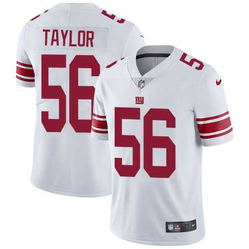 Nike New York Giants #56 Lawrence Taylor White Men's Stitched NFL Vapor Untouchable Limited Jersey