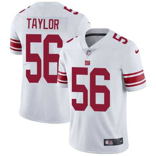 Nike New York Giants #56 Lawrence Taylor White Men's Stitched NFL Vapor Untouchable Limited Jersey Nike New York Giants #56 Lawrence Taylor White Men's Stitched NFL Vapor Untouchable Limited Jersey