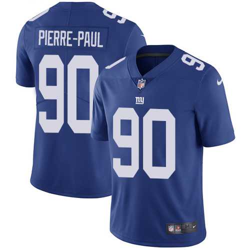 Nike New York Giants #90 Jason Pierre-Paul Royal Blue Team Color Men's Stitched NFL Vapor Untouchable Limited Jersey