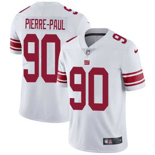Nike New York Giants #90 Jason Pierre-Paul White Men's Stitched NFL Vapor Untouchable Limited Jersey