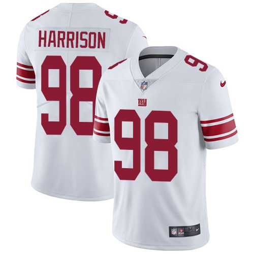 Nike New York Giants #98 Damon Harrison White Men's Stitched NFL Vapor Untouchable Limited Jersey