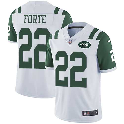 Nike New York Jets #22 Matt Forte White Men's Stitched NFL Vapor Untouchable Limited Jersey