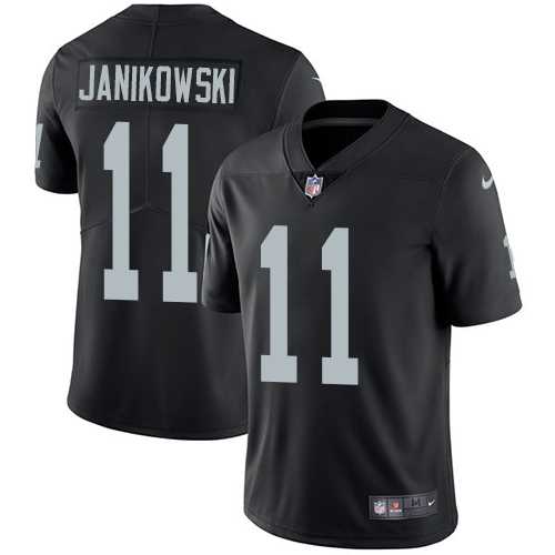 Nike Oakland Raiders #11 Sebastian Janikowski Black Team Color Men's Stitched NFL Vapor Untouchable Limited Jersey Nike Oakland Raiders #11 Sebastian Janikowski Black Team Color Men's Stitched NFL Vapor Untouchable Limited Jersey