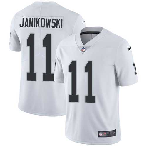 Nike Oakland Raiders #11 Sebastian Janikowski White Men's Stitched NFL Vapor Untouchable Limited Jersey Nike Oakland Raiders #11 Sebastian Janikowski White Men's Stitched NFL Vapor Untouchable Limited Jersey