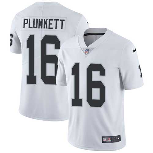 Nike Oakland Raiders #16 Jim Plunkett White Men's Stitched NFL Vapor Untouchable Limited Jersey Nike Oakland Raiders #16 Jim Plunkett White Men's Stitched NFL Vapor Untouchable Limited Jersey