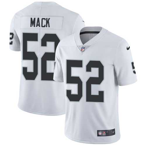 Nike Oakland Raiders #52 Khalil Mack White Men's Stitched NFL Vapor Untouchable Limited Jersey