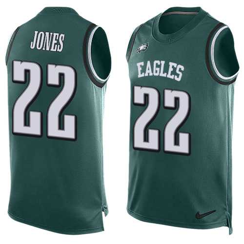 Nike Philadelphia Eagles #22 Sidney Jones Midnight Green Team Color Men's Stitched NFL Limited Tank Top Jersey