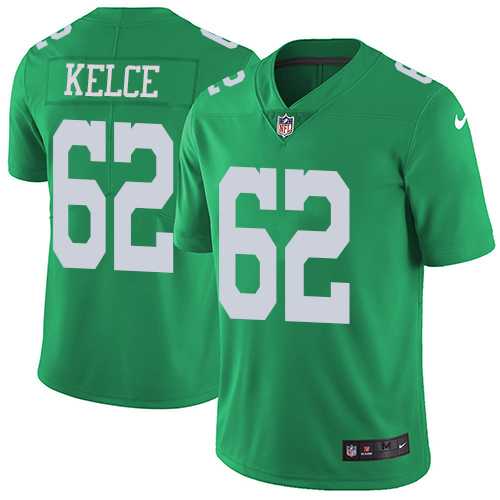 Nike Philadelphia Eagles #62 Jason Kelce Green Men's Stitched NFL Limited Rush Jersey Nike Philadelphia Eagles #62 Jason Kelce Green Men's Stitched NFL Limited Rush Jersey