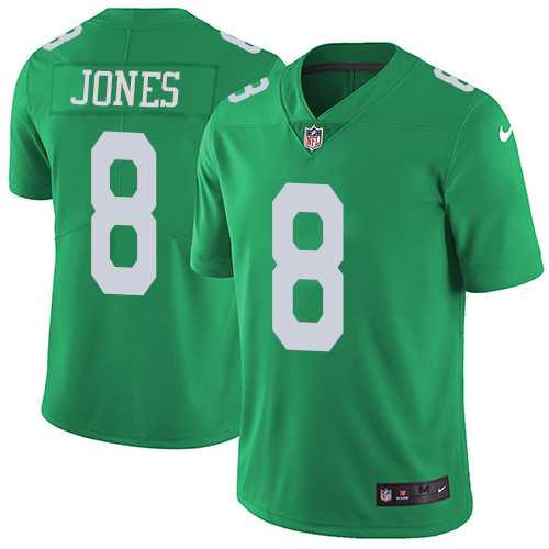 Nike Philadelphia Eagles #8 Donnie Jones Green Men's Stitched NFL Limited Rush Jersey