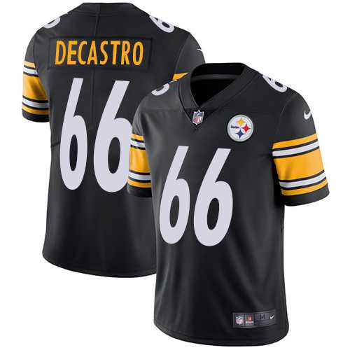Nike Pittsburgh Steelers #66 David DeCastro Black Team Color Men's Stitched NFL Vapor Untouchable Limited Jersey