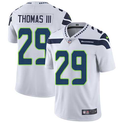Nike Seattle Seahawks #29 Earl Thomas III White Men's Stitched NFL Vapor Untouchable Limited Jersey