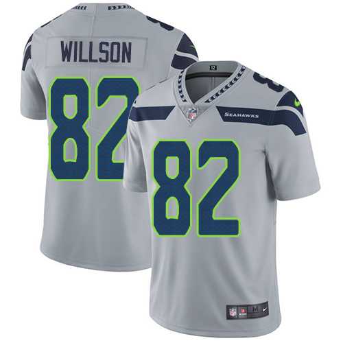 Nike Seattle Seahawks #82 Luke Willson Grey Alternate Men's Stitched NFL Vapor Untouchable Limited Jersey