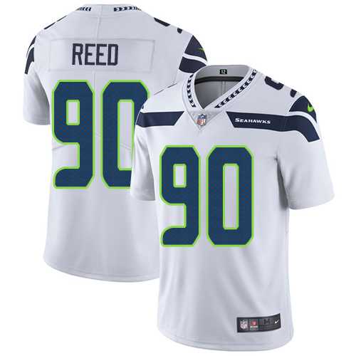 Nike Seattle Seahawks #90 Jarran Reed White Men's Stitched NFL Vapor Untouchable Limited Jersey