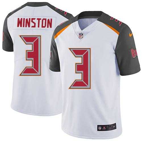 Nike Tampa Bay Buccaneers #3 Jameis Winston White Men's Stitched NFL Vapor Untouchable Limited Jersey