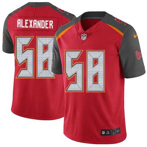 Nike Tampa Bay Buccaneers #58 Kwon Alexander Red Team Color Men's Stitched NFL Vapor Untouchable Limited Jersey