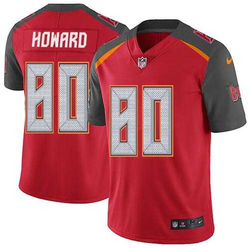 Nike Tampa Bay Buccaneers #80 O. J. Howard Red Team Color Men's Stitched NFL Vapor Untouchable Limited Jersey