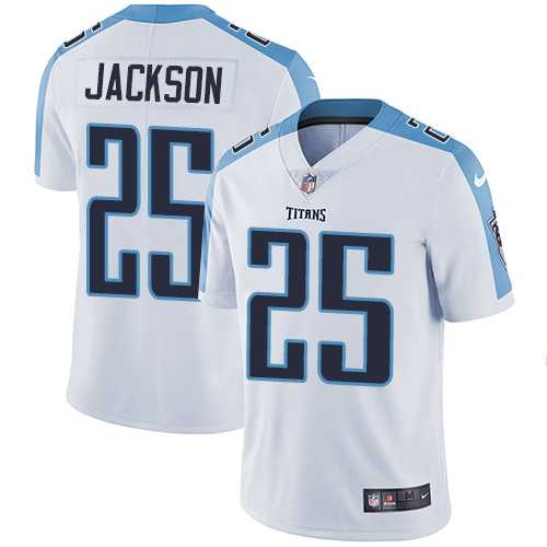 Nike Tennessee Titans #25 Adoree' Jackson White Men's Stitched NFL Vapor Untouchable Limited Jersey