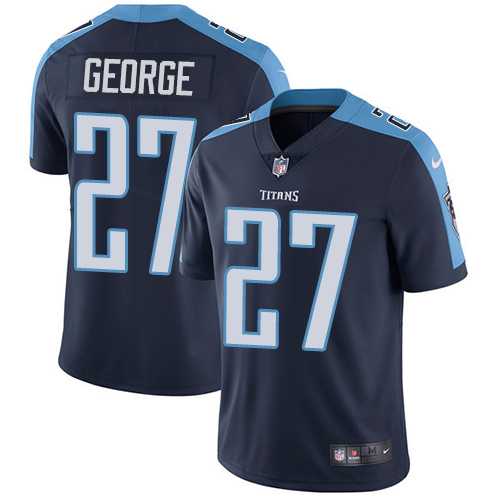 Nike Tennessee Titans #27 Eddie George Navy Blue Alternate Men's Stitched NFL Vapor Untouchable Limited Jersey
