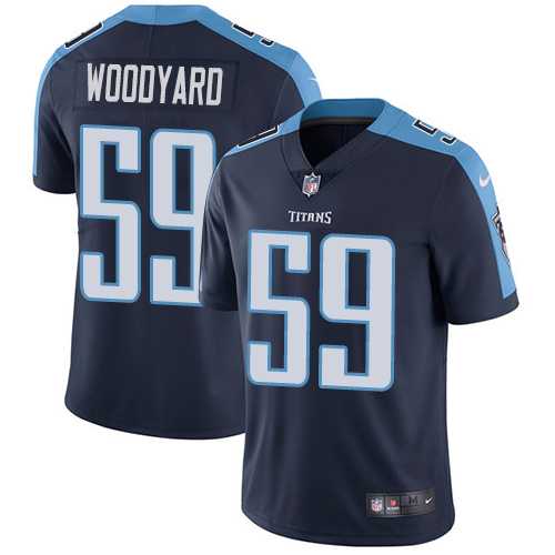 Nike Tennessee Titans #59 Wesley Woodyard Navy Blue Alternate Men's Stitched NFL Vapor Untouchable Limited Jersey