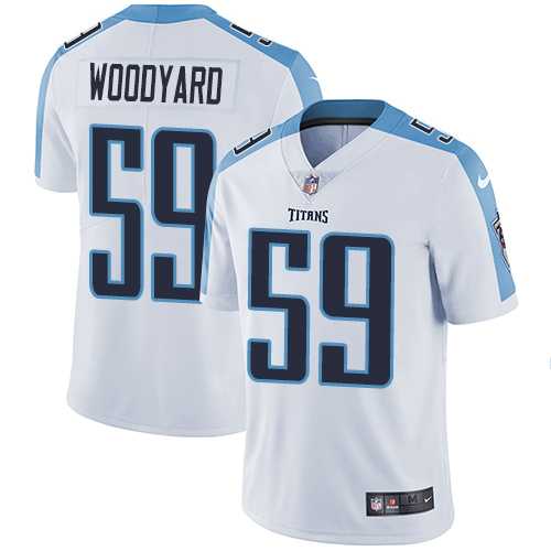 Nike Tennessee Titans #59 Wesley Woodyard White Men's Stitched NFL Vapor Untouchable Limited Jersey